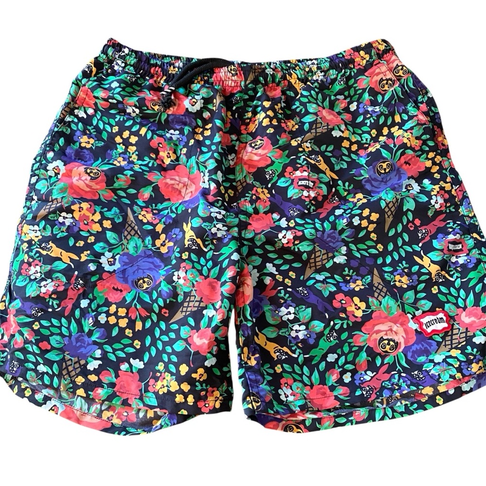 Ice Cream Multi Color Floral Shorts Mens M